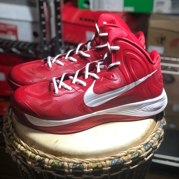 Men's Nike Hyperfuse Basket 525019-600 Red Sz 11.5 - Picture 4 of 12